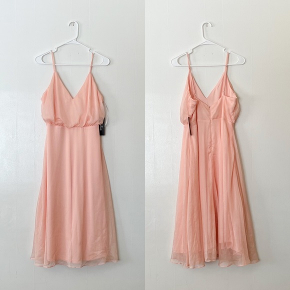 NWT Lulu’s Just Like Magic Light Pink Sleeveless Midi Dress - Picture 3 of 6